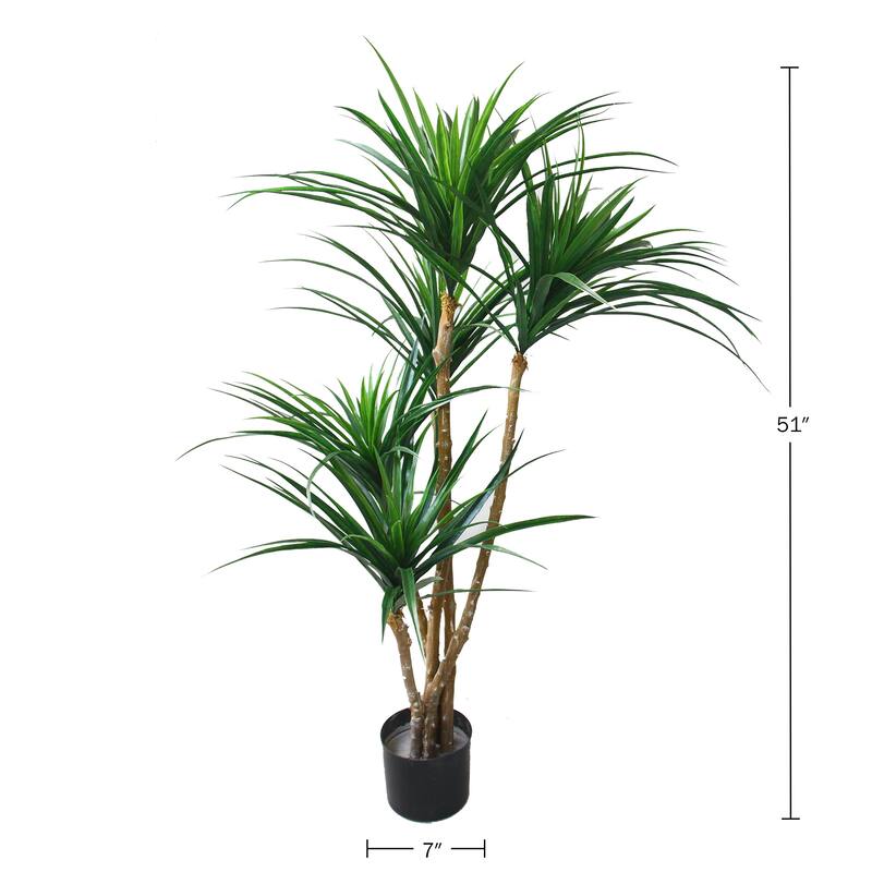 51-Inch Giant Tropical Yucca Artificial Tree UV Resistant