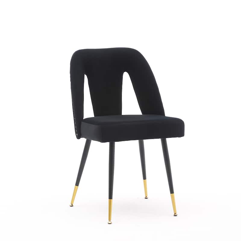 Contemporary Velvet Upholstered Dining Chair