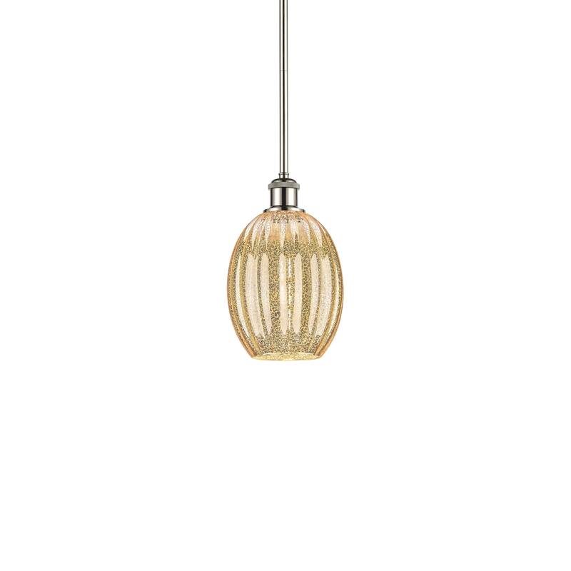 Innovations Lighting 516-1S-11-7 Preston Pendant Preston 7" Wide Mini - Polished Nickel / Mercury
