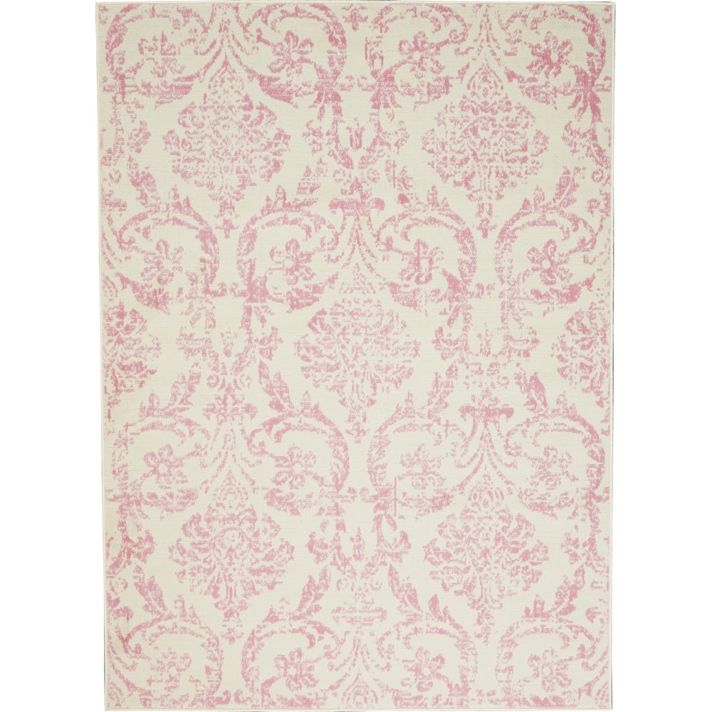 Nourison Jane Farmhouse Vintage Indoor only Damask Area Rug