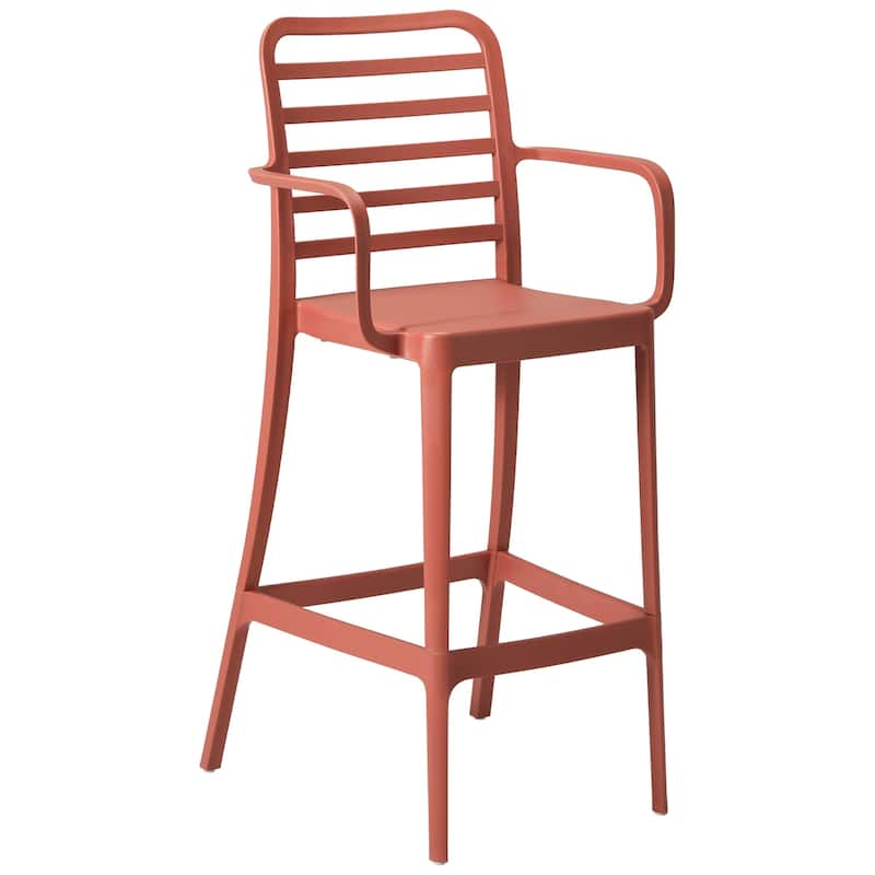 Frond and Form 29.5 Inch Outdoor Bar Stool (Set of 2)