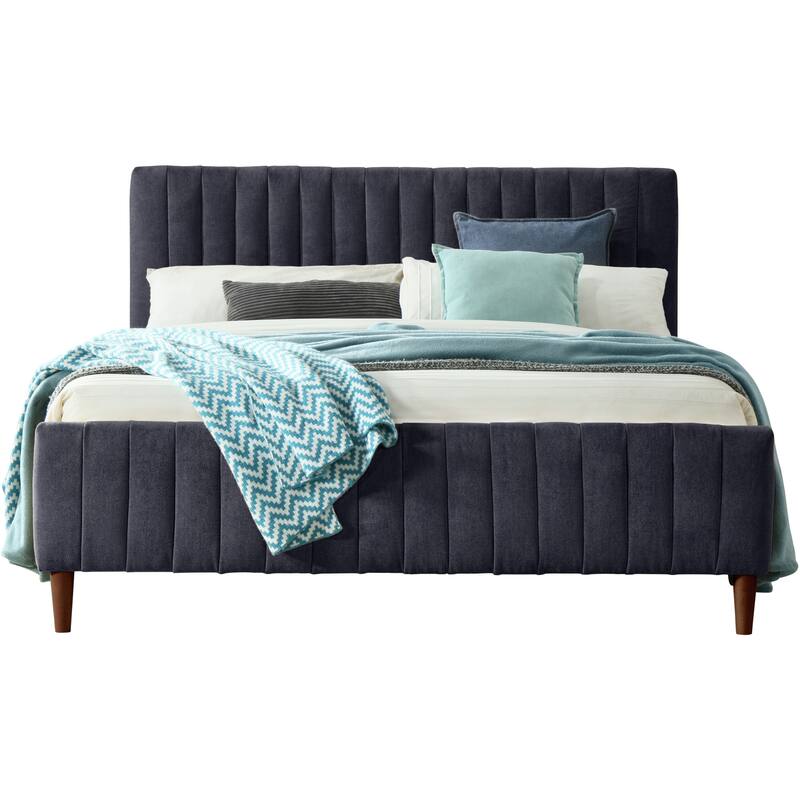 Omax Decor Spencer Upholstered Queen Platform Bed