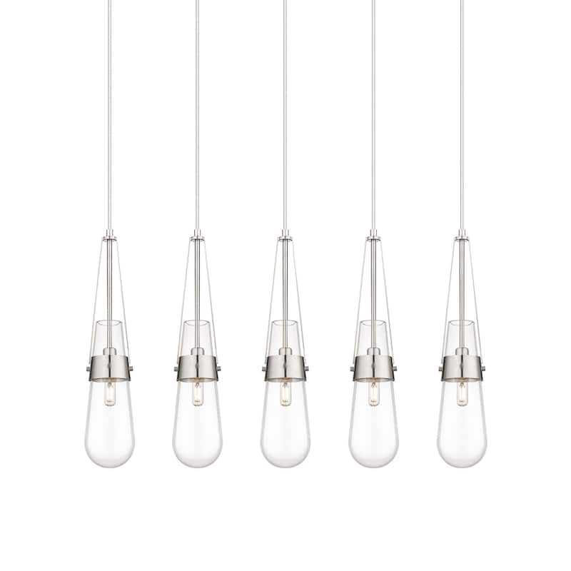 Innovations Lighting 125-452-1P-21-37 Milan Pendant Milan 5 Light 37"