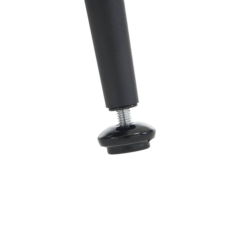 GDFStudio - Maddox Modern Metal Bar Stool with Teddy Fleece Upholstery