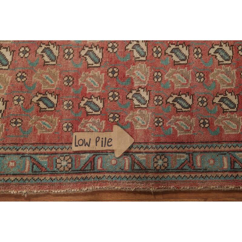 Geometric Tabriz Persian Vintage Rug Handmade Wool Carpet - 3'6"x 4'8"