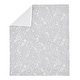 preview thumbnail 2 of 3, Grey Floral Vintage Lace Girl Baby Receiving Security Swaddle Blanket - Gray Luxurious Elegant Princess Boho Shabby Chic Luxury