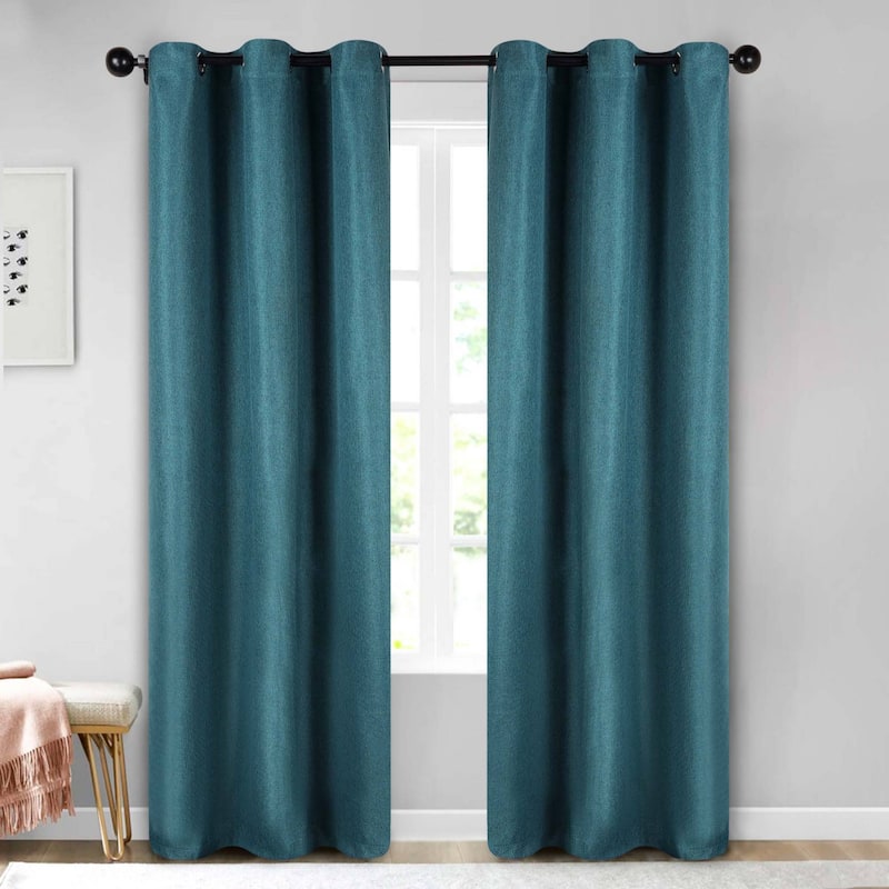 Superior Jaxon Washable Room Darkening Curtains, Set of 2 Panels