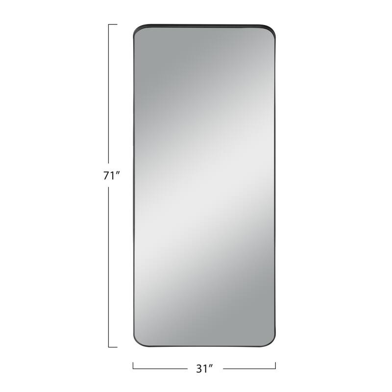 Modern Aluminum Alloy Wall-mounted Rectangular/Arched Deep Mirror