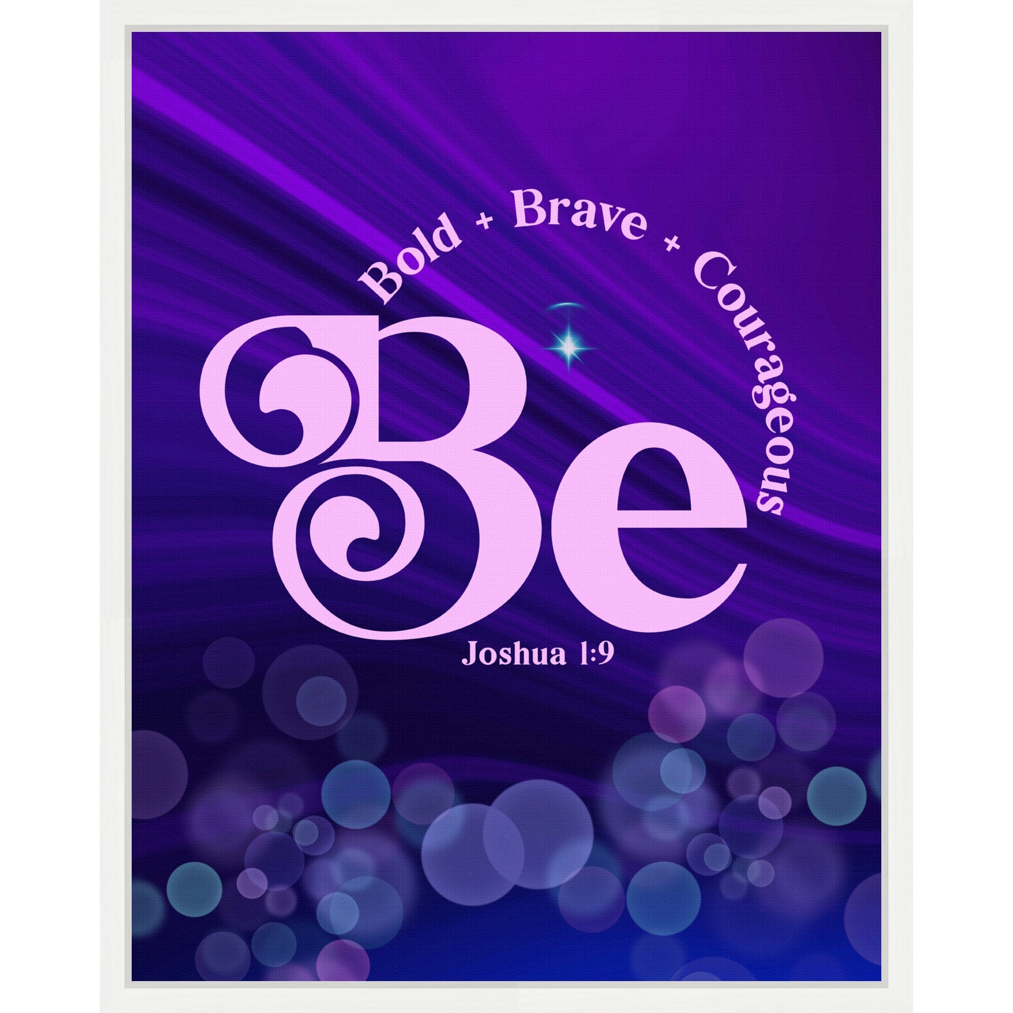 Be Christian Art by Alva Jumath Framed Canvas Wall Art Print
