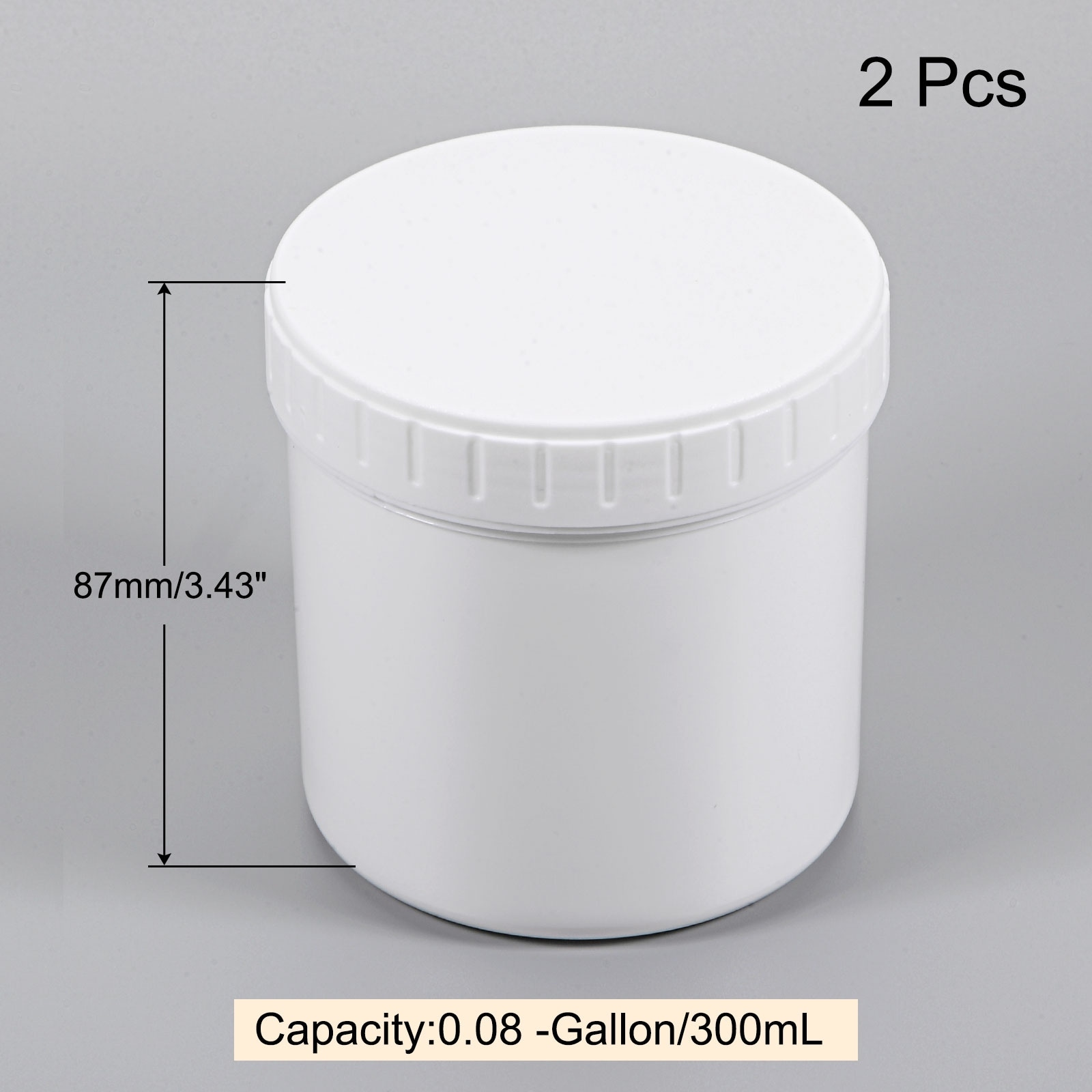 Empty Plastic Paint Pail Seal Storage Container with Sealing Lid 2Pcs