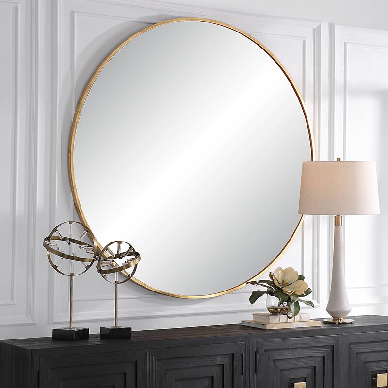 Uttermost 09928 Junius 60" Diameter Circular Flat Accent Mirror