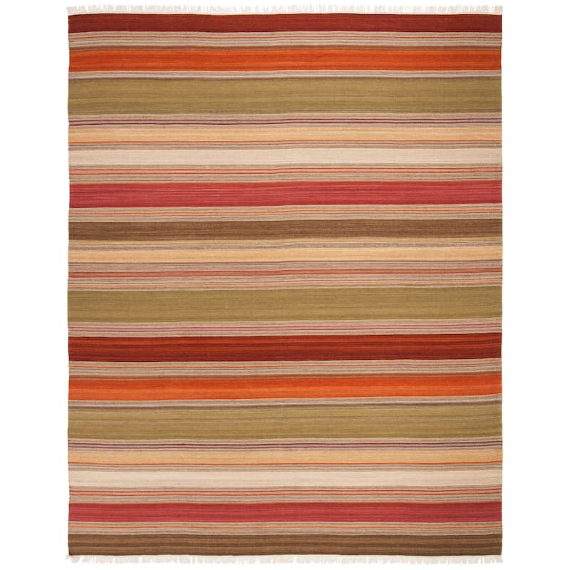 SAFAVIEH Handmade Striped Kilim Tarah Stripe Wool Rug with