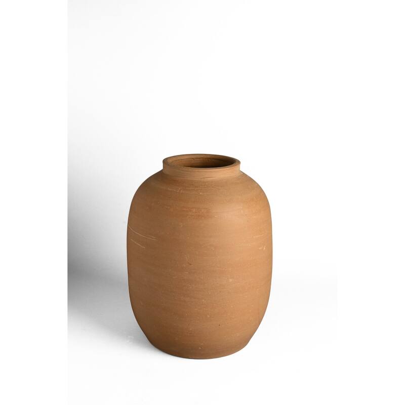 Terracota Vase 11.25"H - Natural Terracotta