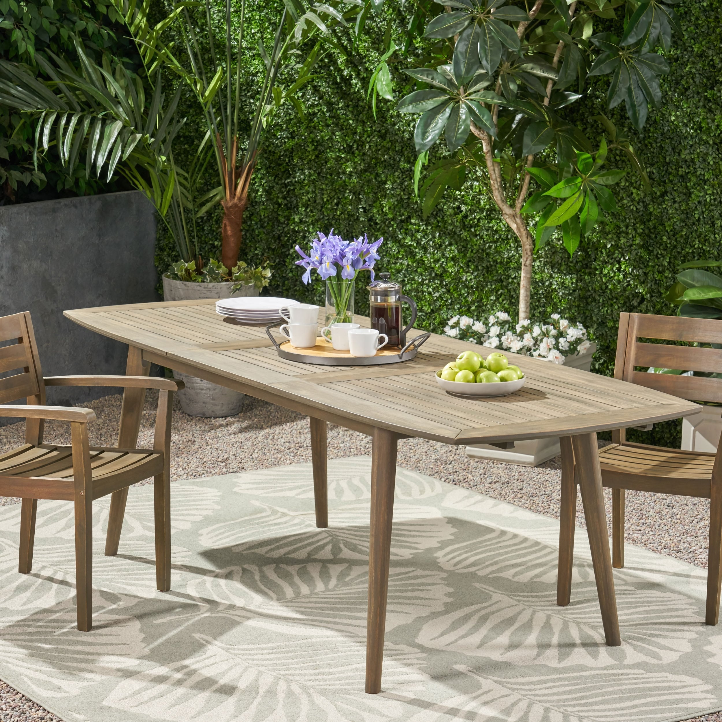Stamford Outdoor Wood Dining Table by Christopher Knight Home