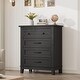 preview thumbnail 1 of 18, 4 Dresser for Bedroom, 34.8" Tall Vertical Drawer Dresser with Large Storage, Freestanding Wooden Closet Chest