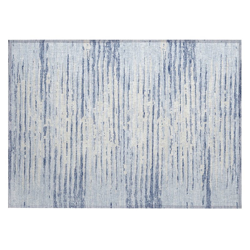 Machine Washable Indoor/ Outdoor Ombre Chantille Abstract Rug