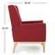 preview thumbnail 23 of 44, Aurla Mid-century Upholstered Accent Chair by Christopher Knight Home - 27.50" L x 28.50" W x 36.50" H