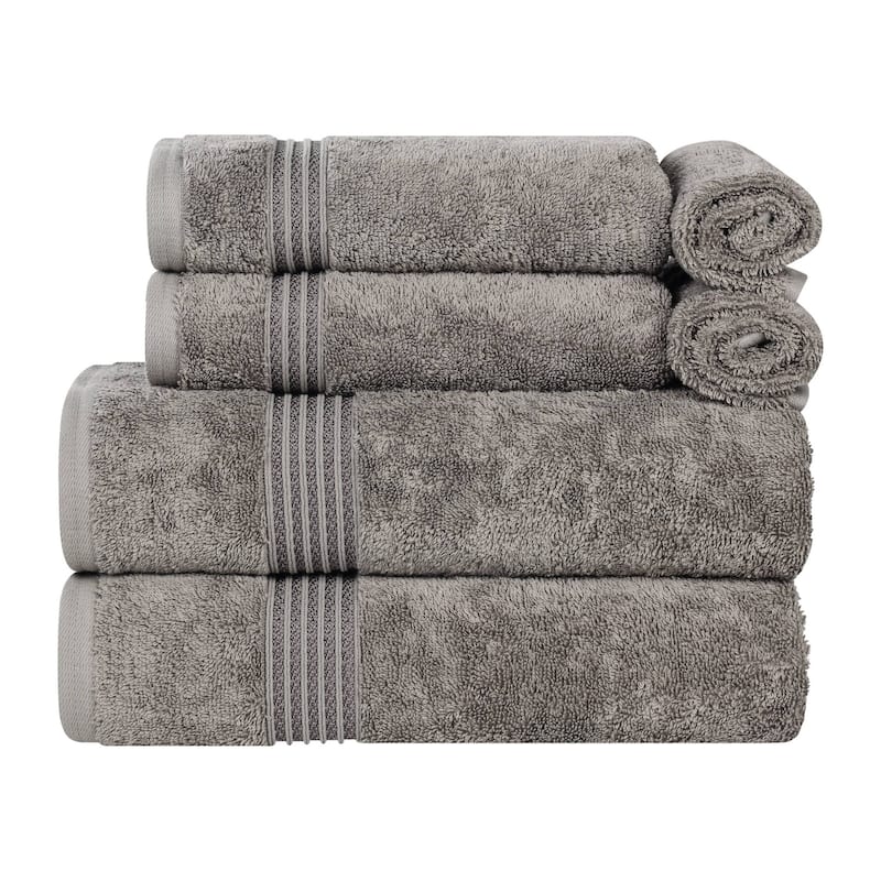 Superior Heritage Egyptian Cotton Absorbent 6-Piece Towel Set