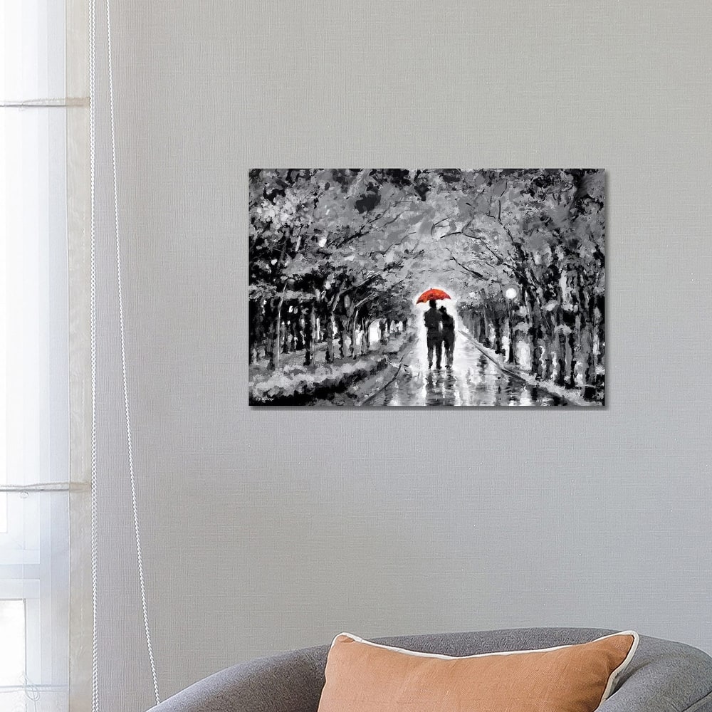 iCanvas "Park In Love Red Umbrella" by P.D. Moreno Canvas Print