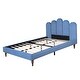preview thumbnail 18 of 16, Platform Bed With Wooden Slat and Metal Support legs