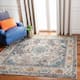 SAFAVIEH Monaco Lillie Boho Medallion Distressed Area Rug - 6'7" x 6'7" Square - Grey/Light Blue
