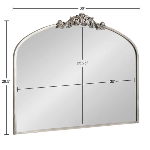 dimension image slide 14 of 15, Kate and Laurel Arendahl Traditional Baroque Arch Wall Mirror