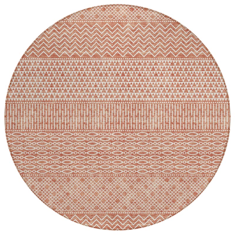 HomeRoots Chevron Modern Rectangle Outdoor Rug