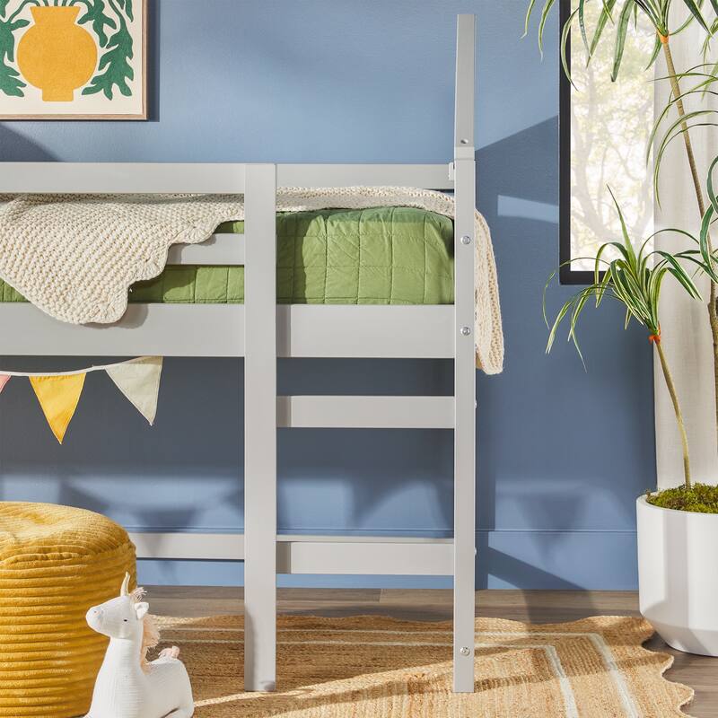 Walker Edison Wood Low Loft Bed
