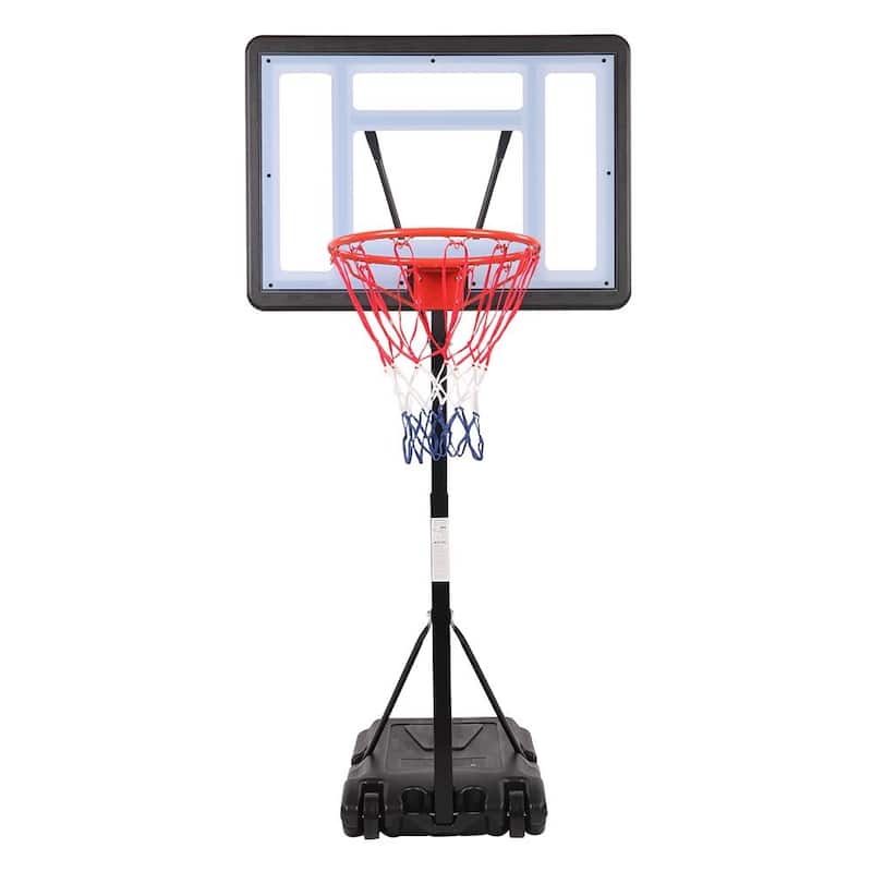 45" - 53" Adjustable Height Pool Basketball Hoop - Black
