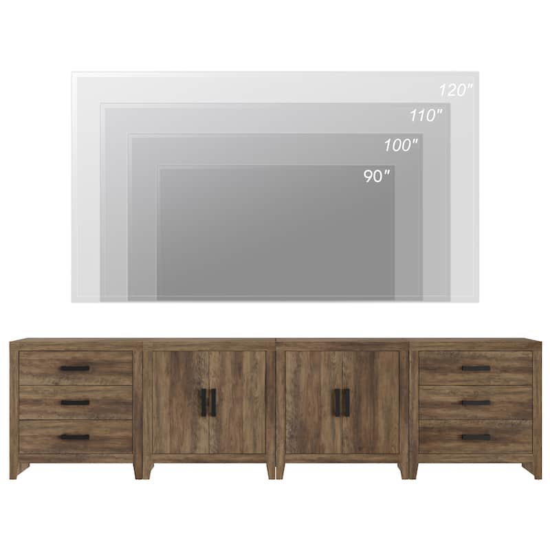 WAMPAT Buffet Cabinet with Drawers & Doors