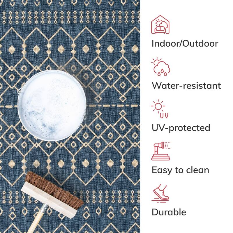 Well Woven Medusa Nord Indoor Outdoor Area Rug
