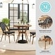 preview thumbnail 4 of 29, Martha Stewart All Weather Woven Bistro Table and Chairs Set with Aluminum Frames - 19"W x 21.75"D x 35"H