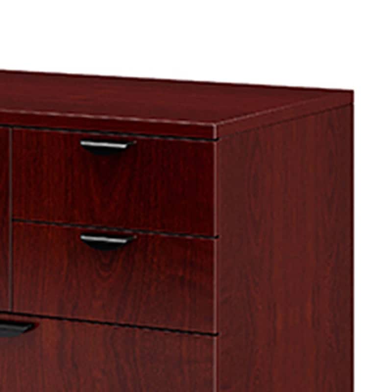 Ley 4 Drawer Lateral File Cabinet, Mahogany Red Office Storage