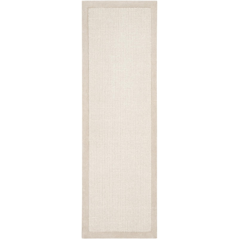 Livabliss Siena Casual Border Area Rug - Light Grey - 2' 6" x 8'