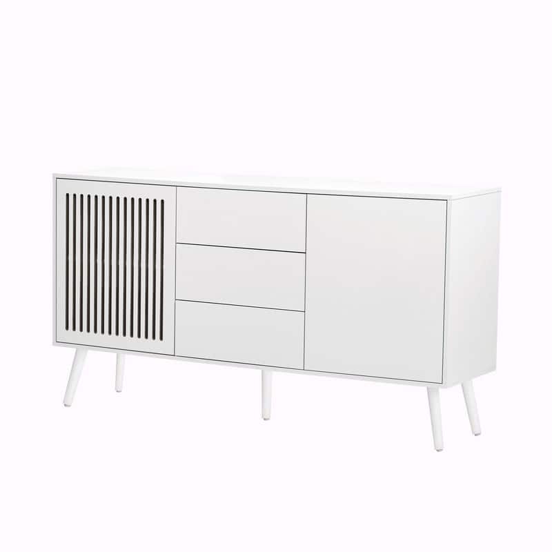 Modern Cabinet with 2 Doors and 3 Drawers