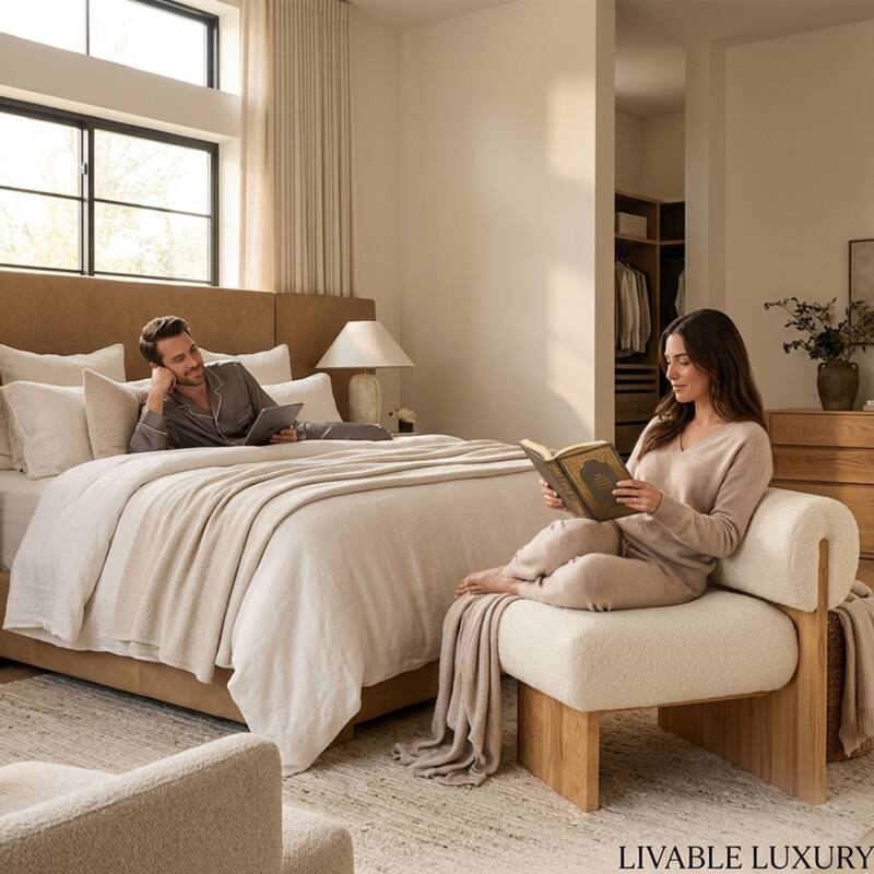 Aria Home Verve Mod Rollback Accent Chair Modern Fabric Upholstered Seat