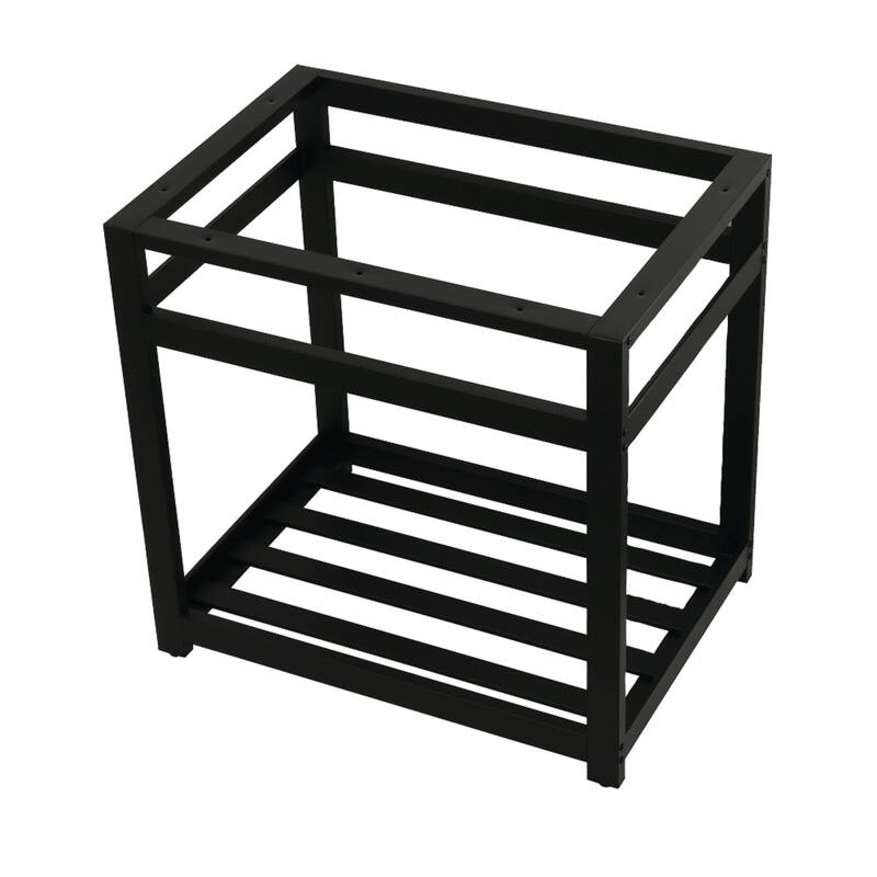 Kingston Brass Kingston Commercial Steel Console Sink Base - Matte Black