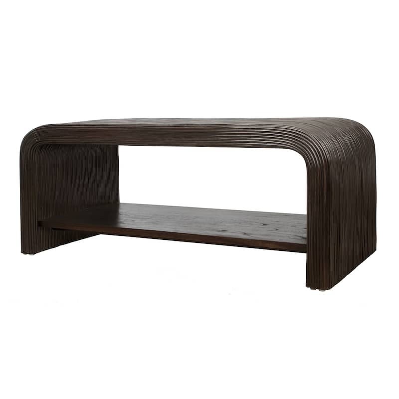 NPD Furniture Kyran Rattan Coffee Table or Side/ End Table - Coffee table - Espresso Brown