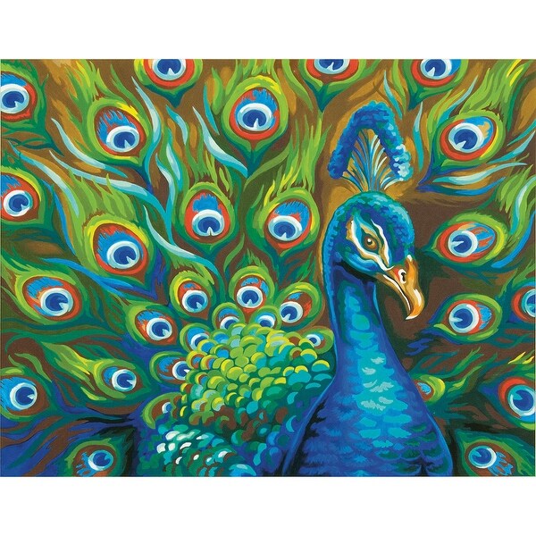 Paint Works Paint By Number Kit 14"X11"-Wild Feathers