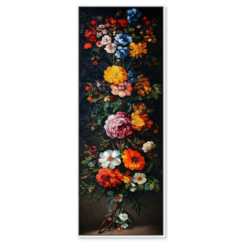 Botanical Rhapsody III Panoramic Canvas by Art Remedy - White - 20" x 54"