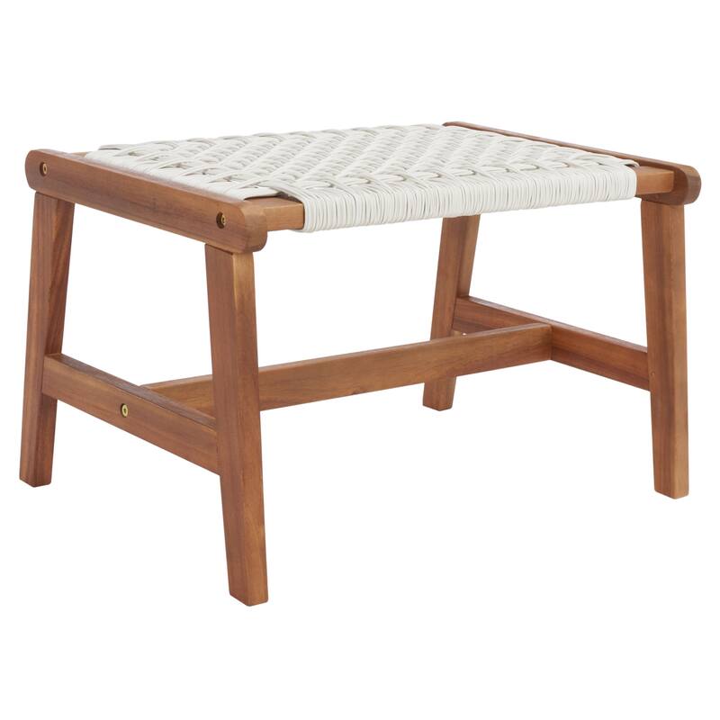 SAFAVIEH Lissy Acacia/ Rope Outdoor Chair & Table Set - 24W x 28D x 31H