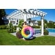 preview thumbnail 5 of 6, Inflatable Spiral Tie Dye Swimming Pool Ring - 36.5"