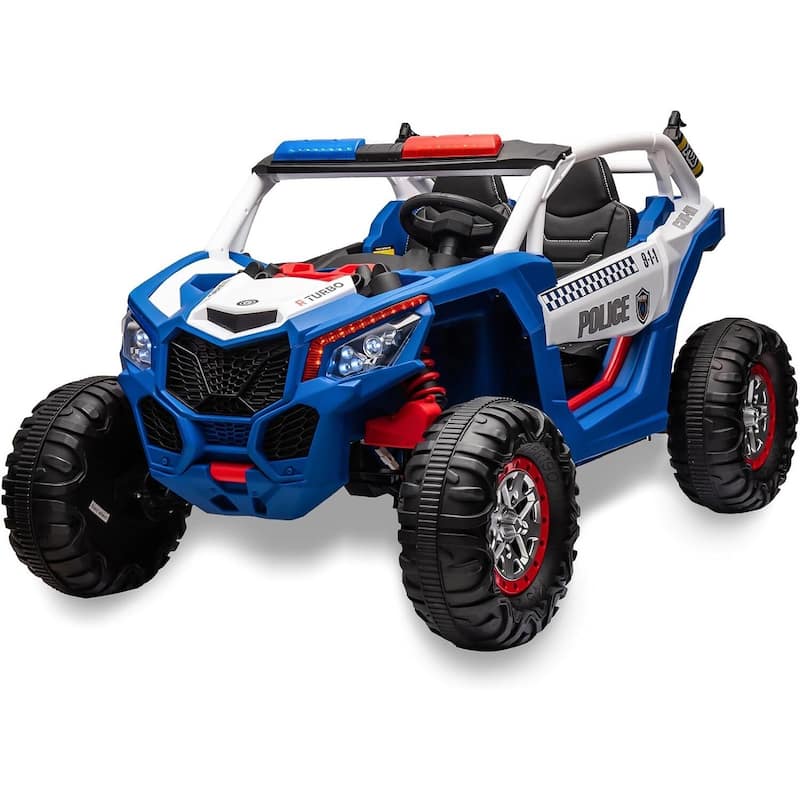 Two Seater 24V Kids Ride on UTV Car - Blue