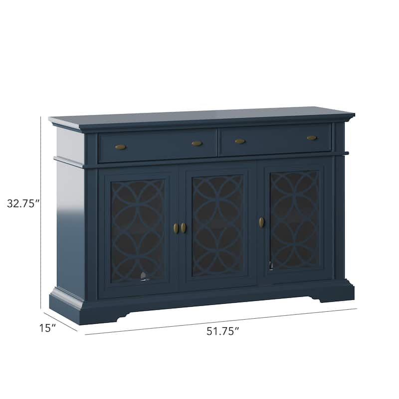 TV Stand for TVs up to 55" with Drawers - 51.75 " W x 15.0 " D x 32.75 " H