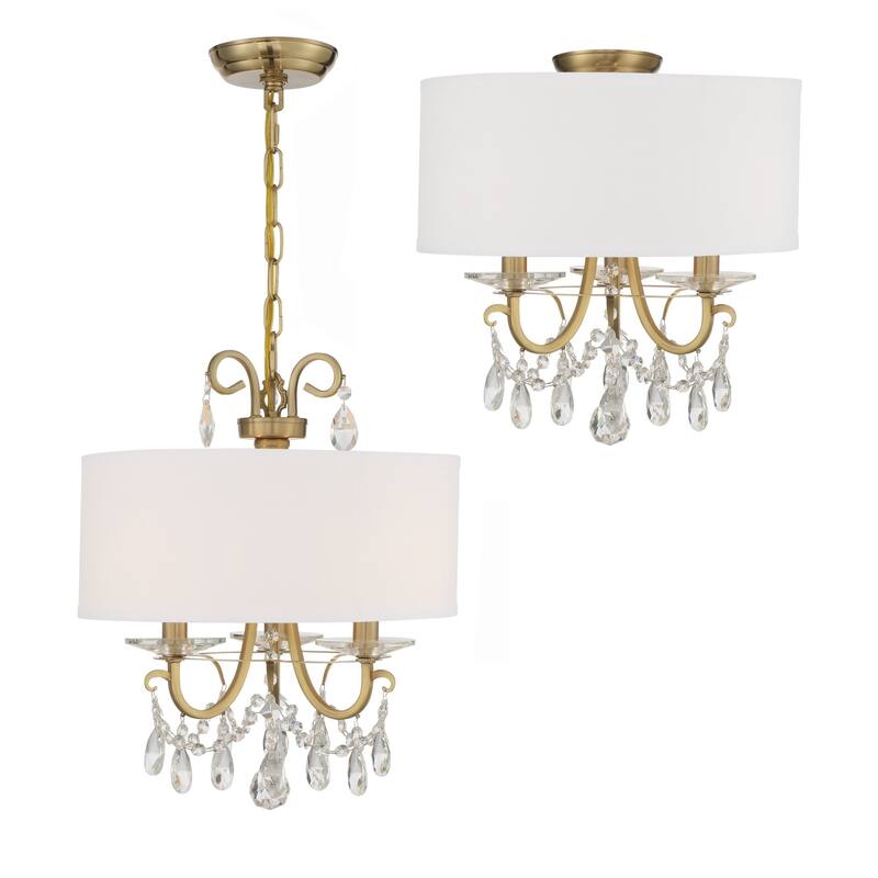 Crystorama Lighting Group Othello 3 Light 15" Wide Swarovski Spectra