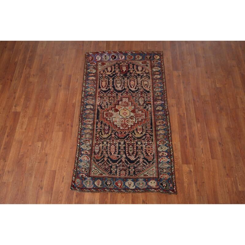 Vegetable Dye Kazak Accent Rug Hand-Knotted Wool Carpet - 2'8" x 4'11"