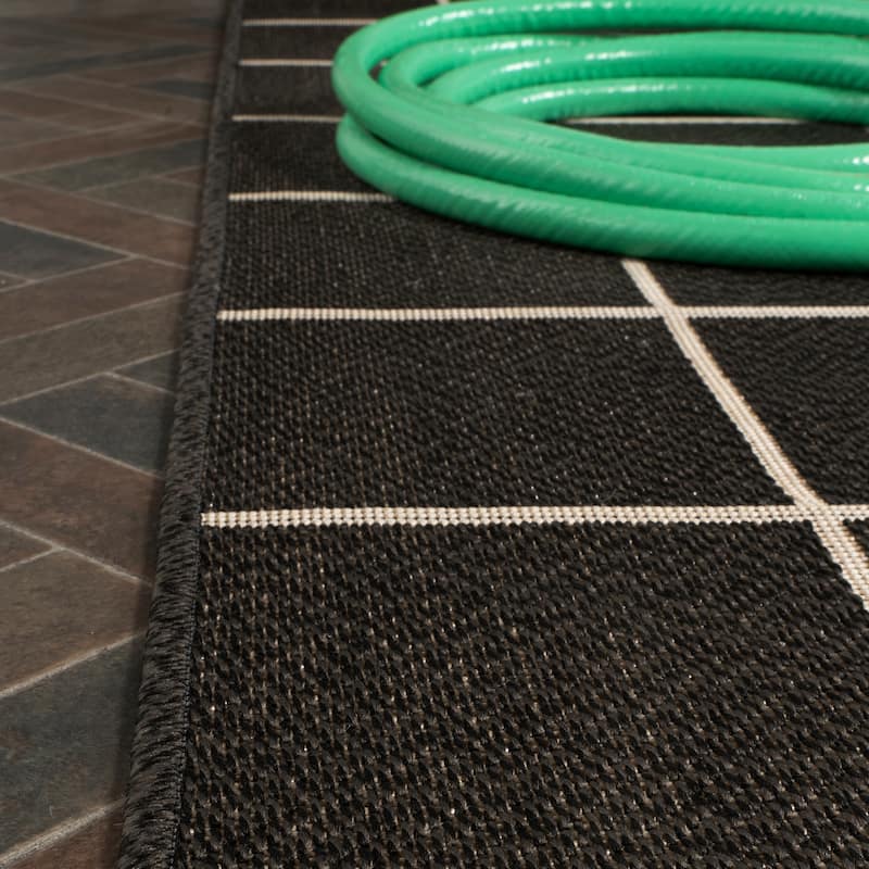 JONATHAN Y James Modern Squares Indoor/Outdoor Area Rug
