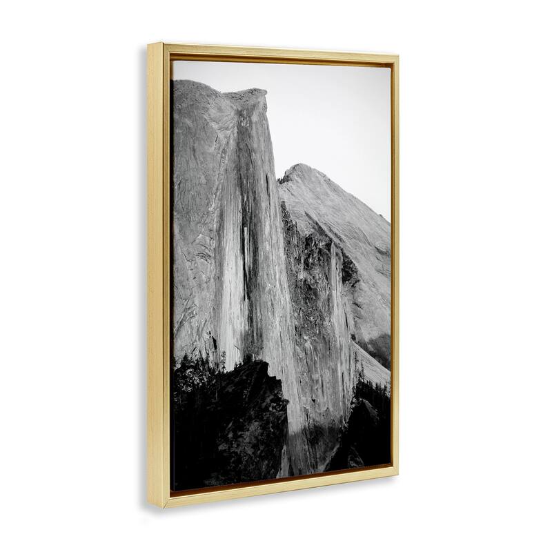 Stupell Towering Yosemite Cliff Framed Floater Canvas Wall Art Design By Gemma Bardot