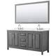 Option Dark Gray / White Quartz Top / Polished Chrome
