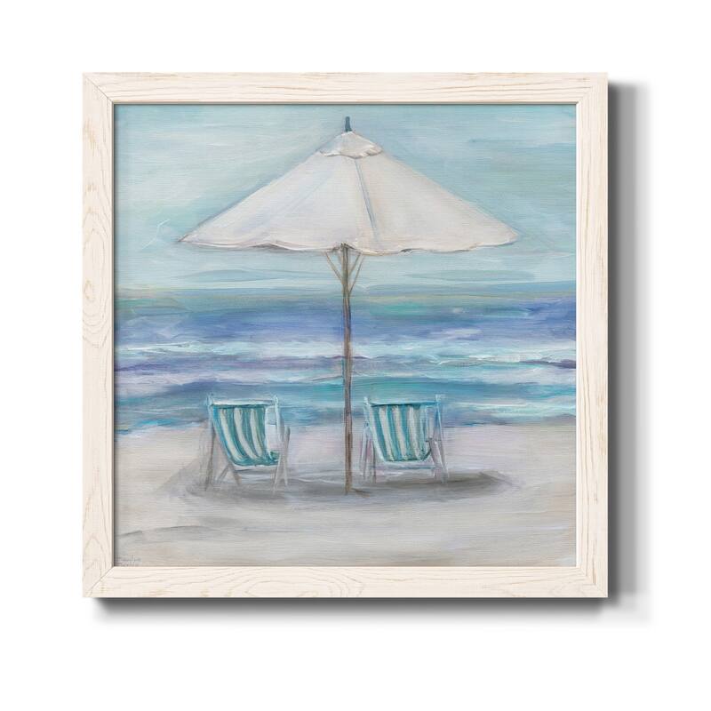 Gulf Shores II-Premium Framed Canvas - Ready to Hang - 17x17 - White
